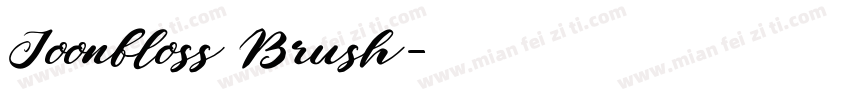 Joonfloss Brush字体转换